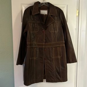 Y2K Wilsons Leather Maxima Coat